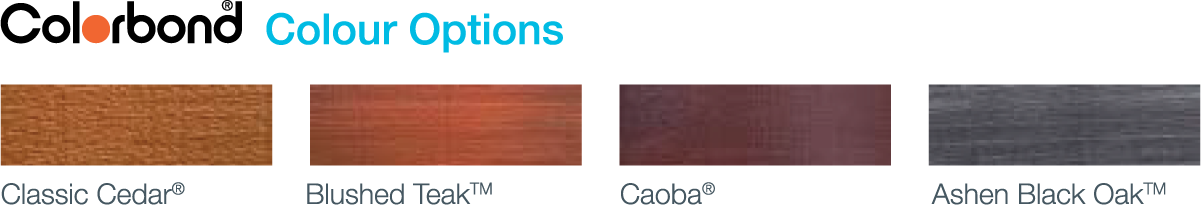 colorbond timber colours